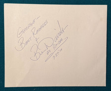 Ben Davidson Autograph 5x7 Card - Redskins, Raiders, Miller Lite Commercials