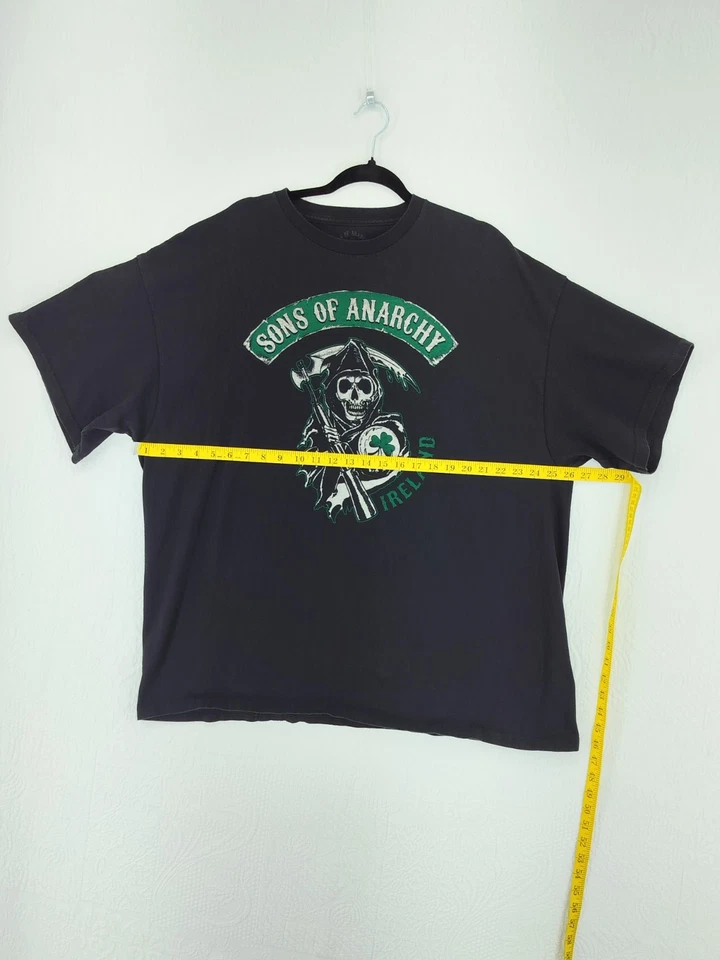 Sons of Anarchy T-Shirt Mens 3XL Black Short Sleeve Graphic Ireland Item #2055 - Image 3 of 4