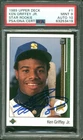 1989 UPPER DECK STAR ROOKIE #1 KEN GRIFFEY JR RC HOF 4SC ELITE PSA 9 DNA AUTO 10