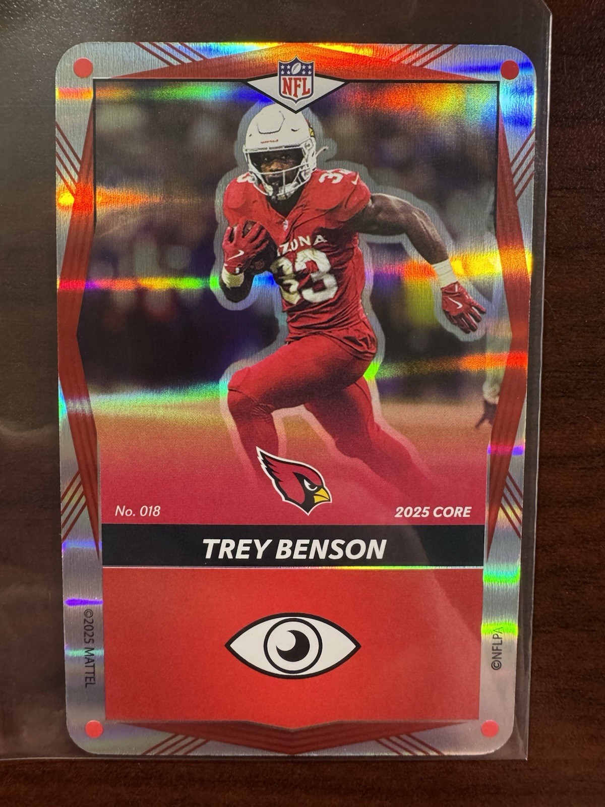 2025 Uno Elite Red Foil - #018 Trey Benson - Arizona Cardinals