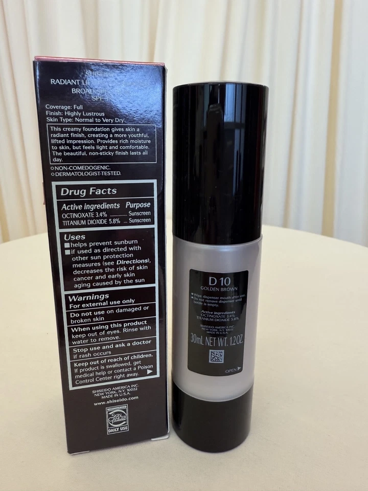 Shiseido Radiant Lifting Foundation in D10 (30ml) - Image 3 of 4