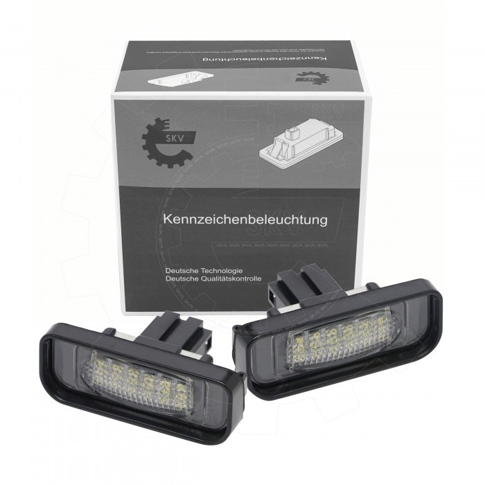 Feu de Plaque LED pour Mercedes-Benz Classe S Technologie Lentille Transparente ABS