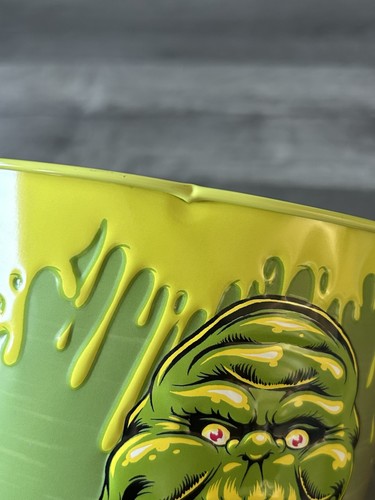 2024 Ghostbusters Frozen Empire Slimer Green Tin Popcorn Bucket Columbia Promo - Picture 15 of 17