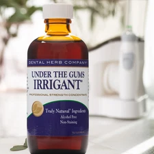 Under the Gums Irrigant Solution – Alcohol-Free, Vegan Herbal Solution for Water