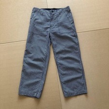 COMME des GARCONS Gingham Check Pants Black  White Casual Wool Cotton Used