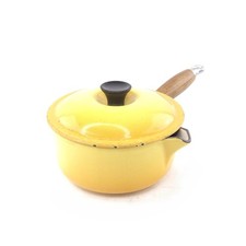 Vintage Le Creuset 16 Enameled Cast Iron Sauc...