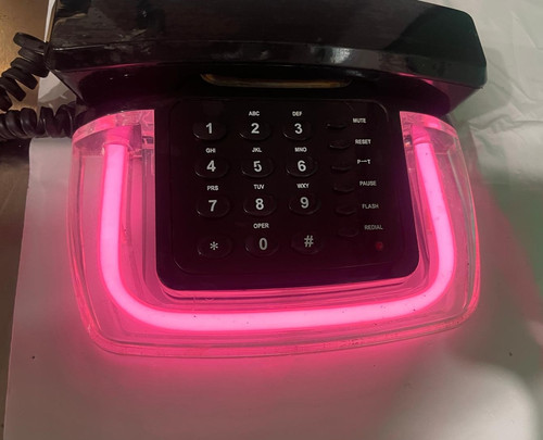 Vintage Style Neon Telephone (Model NP888) – Retro Desk Phone