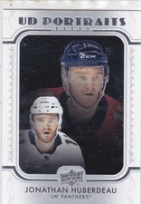 19/20 UD..JONATHAN HUBERDEAU..PORTRAITS..CARD # P-26..PANTHERS..COMBINED SHIP