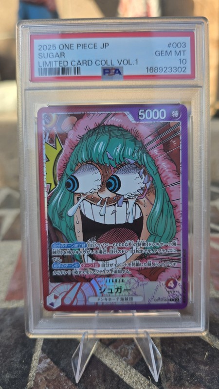 2025 One Piece Japanese Sugar Limited Card Coll PSA 10 #003