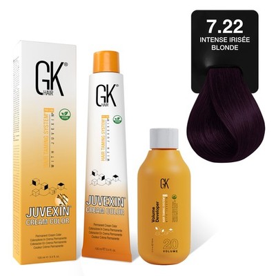 GK Hair Irisee Series Permanent Hair Color Creme Low Ammonia Gray Coverage