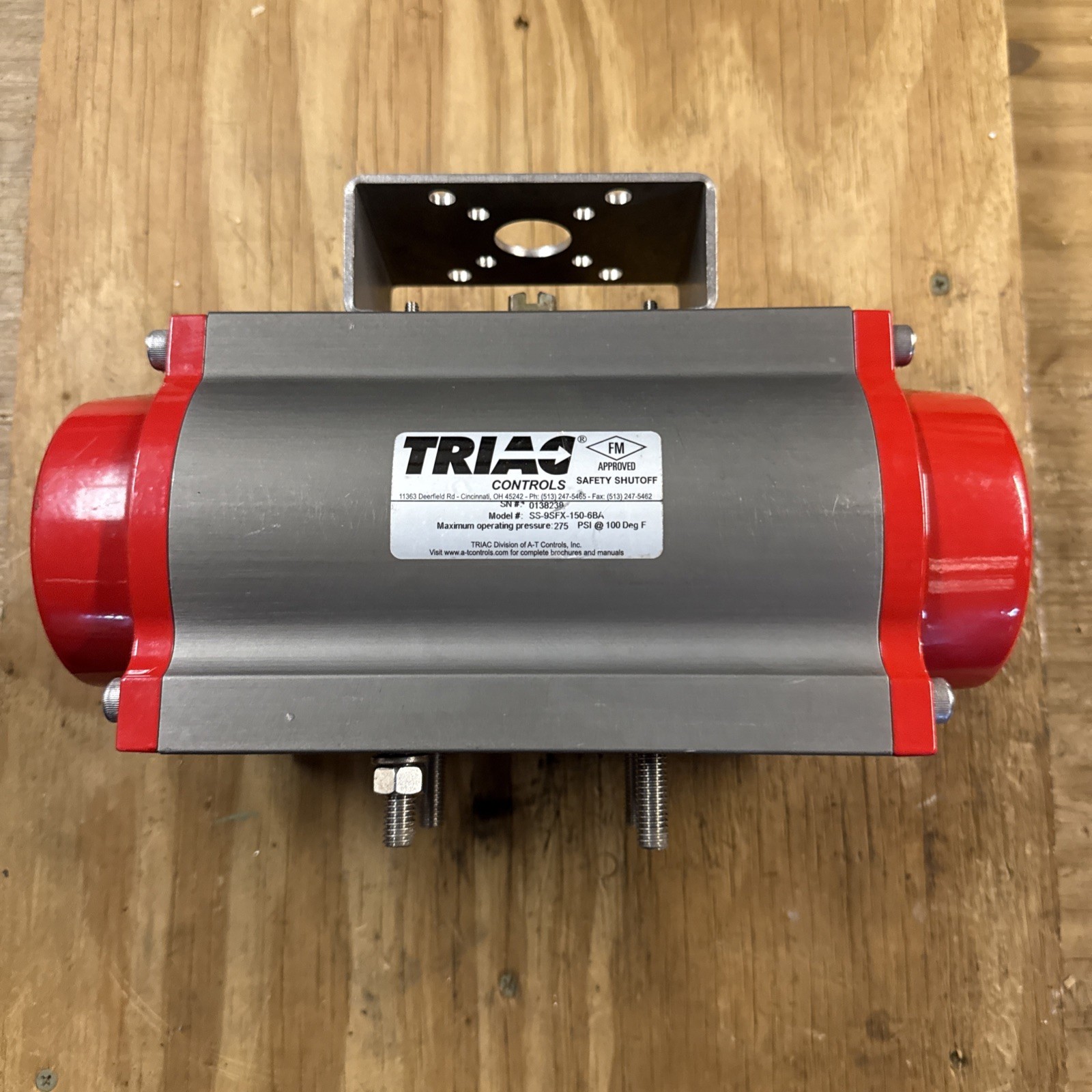 TRIAC ACTUATOR SS-9SFX-150-6BA Max Psi 275 Very Clean US Free Ship