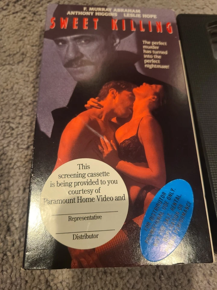 Sweet Killing 1993 Thriller VHS Promotional Screener Copy F Murray Abraham Eroti - Image 2 of 4