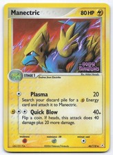Manectric 46/110 Holon Phantoms Reverse Holo Uncommon Pokemon Card Stamped LP