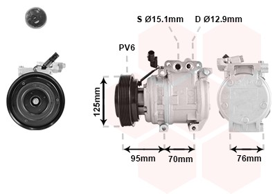 Kompressor Klimaanlage Passend FüR KIA Carens III UN 1.6 Cvvt-image
