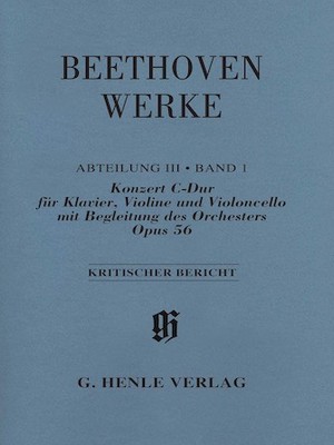 Concerto in C Major Op. 56 for Piano, Violin, Cello and Orchestra (Triple Concer