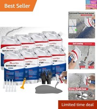 Cement Crack Sealant, Concrete Crack Filler, Flexible  Weather-Resistant Cau...