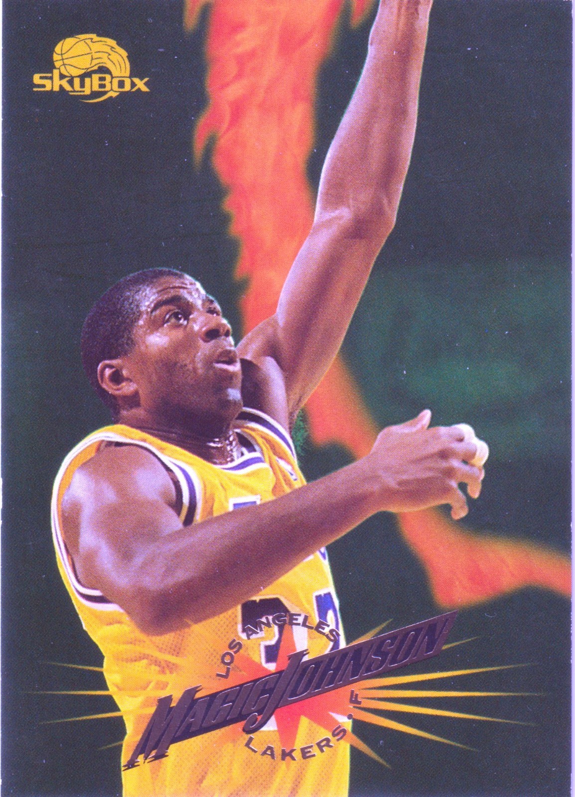 Magic Johnson 1995-96 SkyBox Premium #301 Los Angeles Lakers