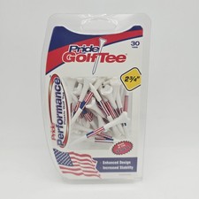 NEW Pride Golf American Flag Evolution Plastic Golf Tees 2 3/4 Inch 30 Pack 
