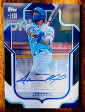 Great Success Adolis Garcia Autograph Auto Rangers