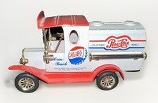 VTG Golden Classic PEPSI Diecast Metal Truck Special Edition Coin Bank NO KEY