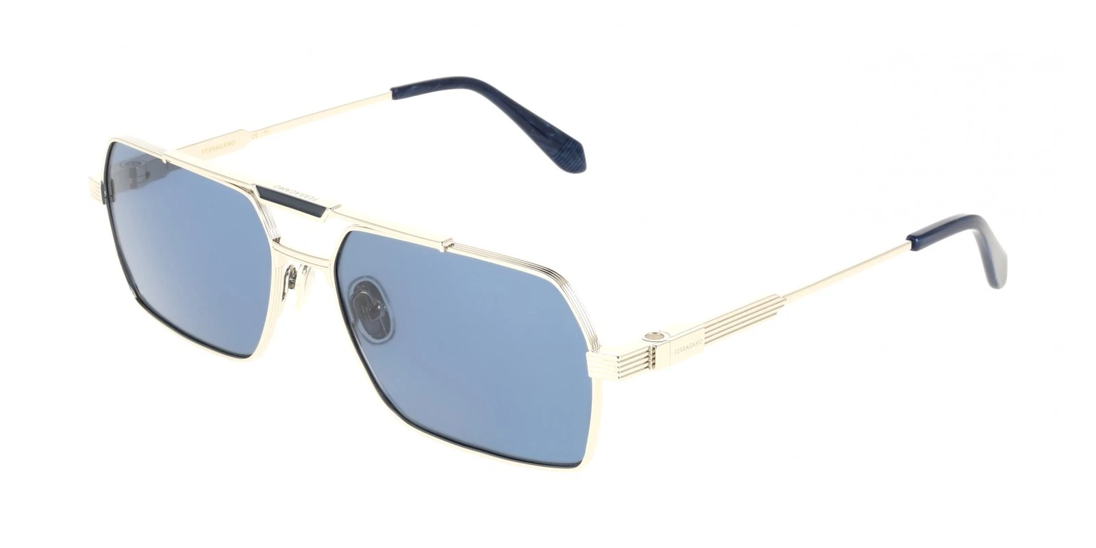 Ferragamo — Ferragamo SF332S Silver/blue 61/17/145 MAN Sunglasses