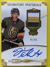 THE CUP Jimmy SCHULDT RPA🏒 ROOKIE Signature MATERIALS Auto 2019-20 KNIGHTS /99!