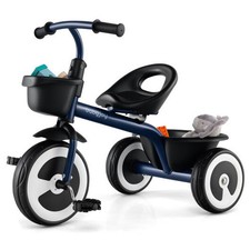 Costway Toddler Tricycle with Adjustable Seat and Storage Baskets for 1.5-5 Year