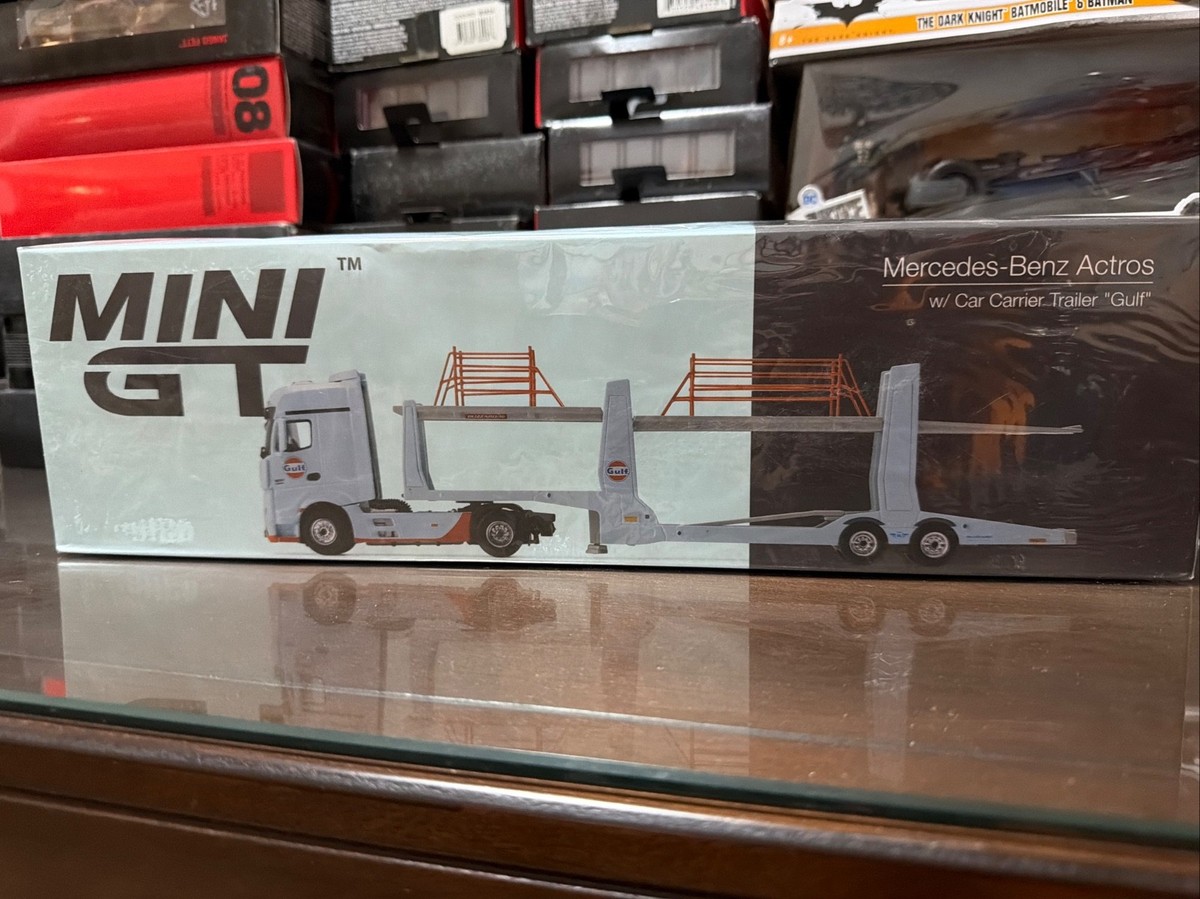 ミニカー MINI G Mercedes-Benz Actros 1:64 Mini Gt Mercedes Benz Actros Car Carrier Gulf | eBay