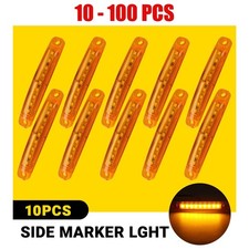 10-100pcs Amber Yellow Led Side Marker Light Truck Trailer Rv Turn Signal 12-24v 10-100pcs Amber Yellow Led Side Marker Light Truck Trailer Rv Turn Signal 12-24v