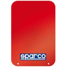 Sparco 03791RS Mud Flaps 1 Pair (2 Flaps) Red