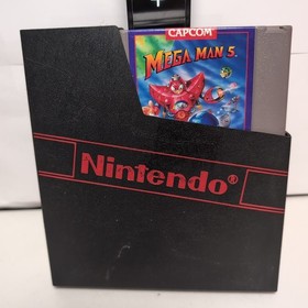 Mega Man 5 (Nintendo NES, 1992) Authentic Excellent w/ Sleeve Tested And Working