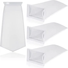 Tranqun 4 Pack Rectangle Filter Sock 200 Μm 7 X 4.5 Inch Aquarium Filter Bags Aq