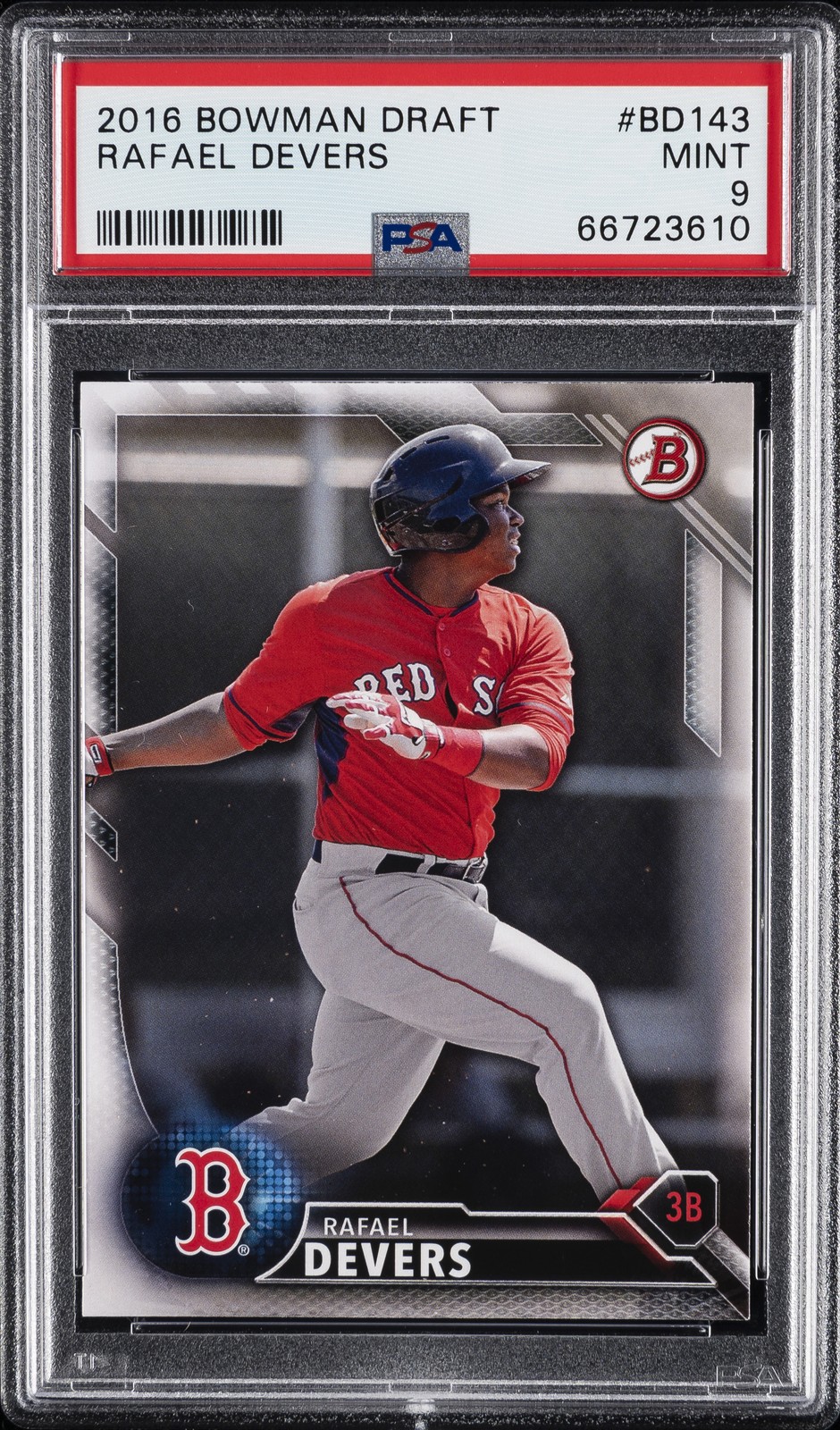 2016 BOWMAN DRAFT #BD143 RAFAEL DEVERS PSA 9