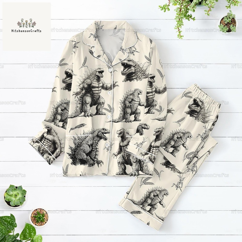 Monster Movie Pajama Set for Holiday Parties and Family Fun