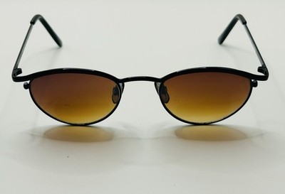 Gloria Vanderbilt Sunglasses Black Round Brow Bar EUC