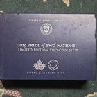 U.S. Mint/RCM 2019 Pride of Two Nations 2-Coin Mod Proof 2 oz .999