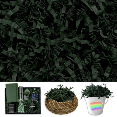 1 LB Dark Green Crinkle Cut Paper Shred Filler Confetti Basket Gift Wrapping