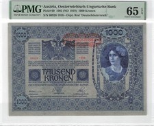 Austria 1000 Kronen 1919 P-60 PMG 65 EPQ