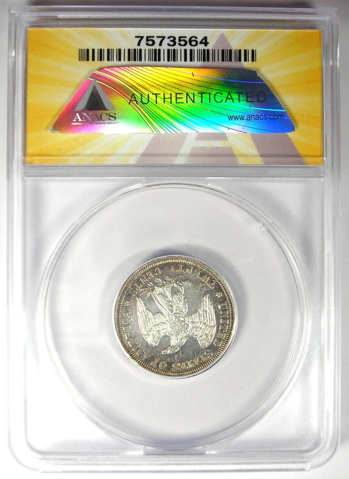 1875-P Twenty Cent Coin 20C - ANACS AU50 Details - Rare Date 1875 Coin! - Image 3 of 4