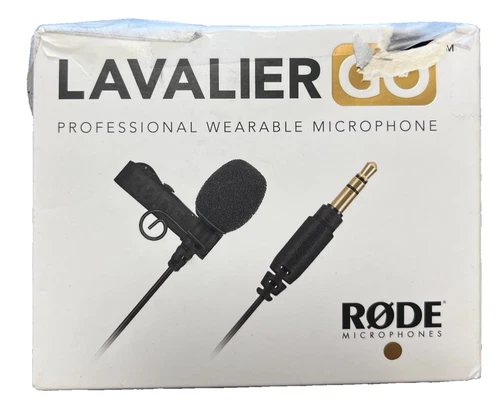 New Rode Lavalier GO Professional-Grade Wearable Microphone, Black