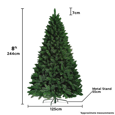 Buschiger Colorado Weihnachtsbaum traditionell Weihnachten Metallständer Wohnkultur 5 Fuß/8 Fuß