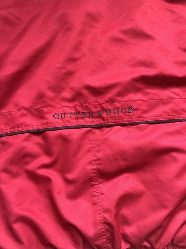 Cutter & Buck Coat XL Red And Dark Blue Weathertec Vintage - Picture 9 of 11