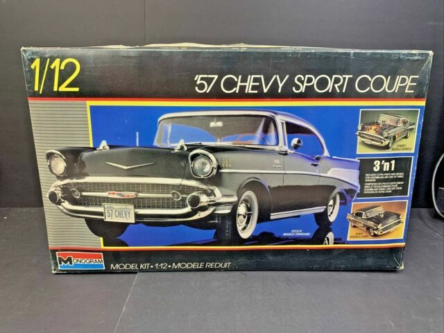 アメ車プラモデル 1/12 `57 シェビースポーツクーペ  ジャンク品 Monogram 1957 Chevy Sport Coupe Model Kit for sale online | eBay