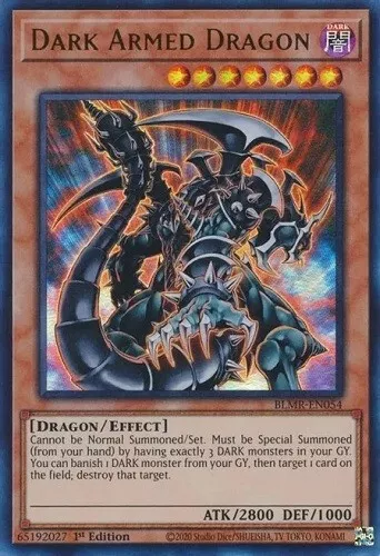 Dark Armed Dragon BLMR-EN054 Ultra Rare Yugioh Monstrous Revenge - Picture 1 of 1