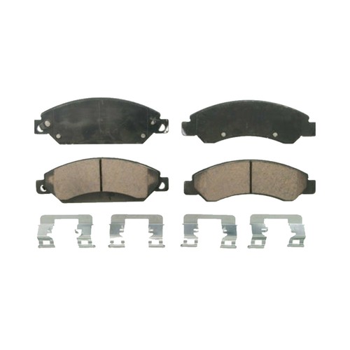 Front + Rear Ceramic Brake Pads Hardware For Escalade Avalanche Silverado Tahoe - Foto 3