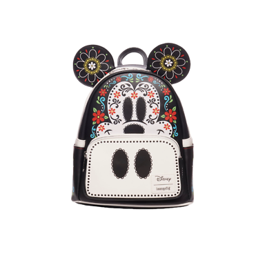 Loungefly Mickey Mouse Dia de los Muertos Sugar Skull Mickey  display picture 1