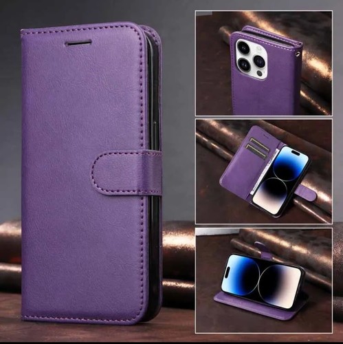 Case For iPhone 16e 16 Pro Max 11 13 12 SE XR 14 8 16 Leather Flip Wallet Cover - Picture 23 of 27
