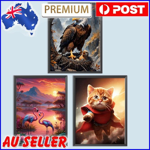 5D DIY Full Square Drill Diamond Painting Animal Kit Home Decoration