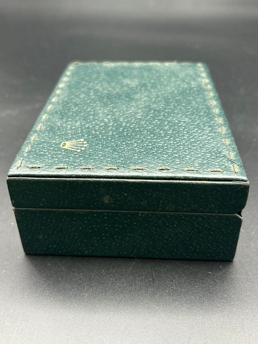 VINTAGE GENUINE ROLEX Green watch box case no inner 68.00.3 wood 240903001yA