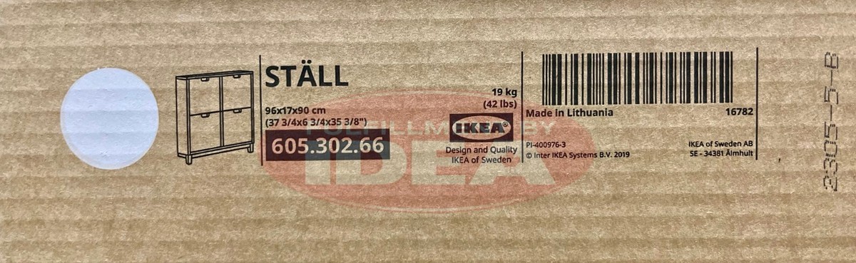 New IKEA STALL Shoe Cabinet 4 Compartments 96x90 cm (37 ¾x35